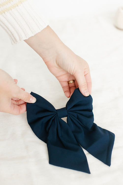 Classic Large Hair Bow Barrette